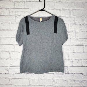 Lucy womens casual blouse, grey/black